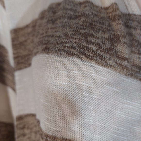 Waterfall front open cardi. Striped. - Picture 4 of 4